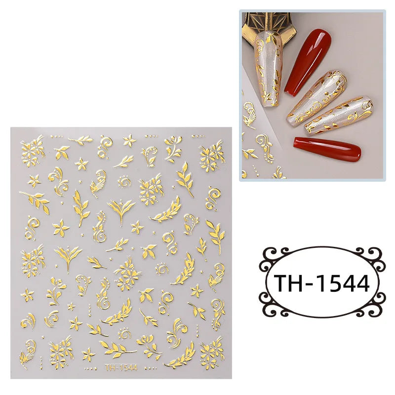 Nailpolishstore New Environmentally Friendly Non-toxic Valentine's Day Nail Art Stickers Long-lasting Nail Jewelry Decals