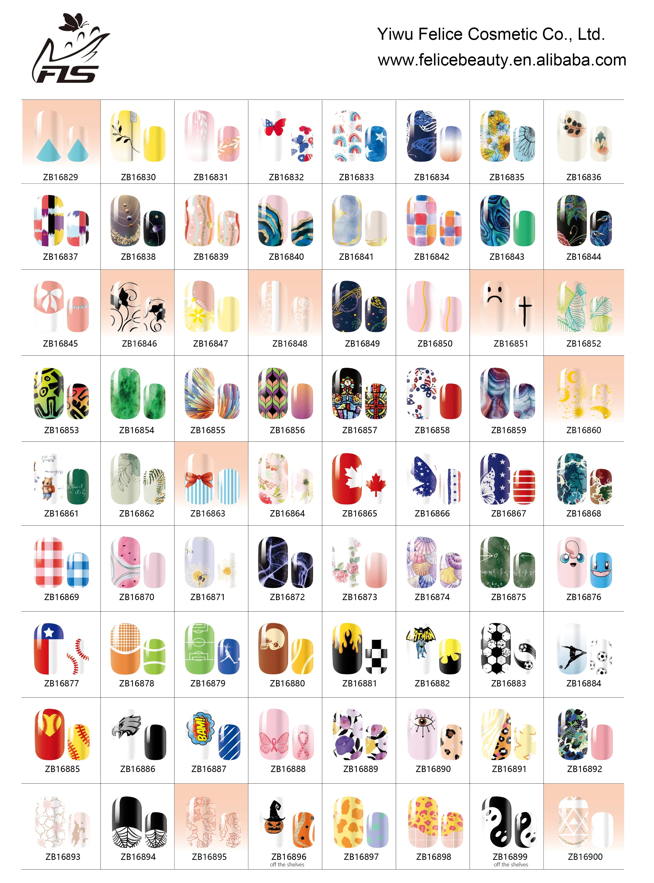 Nailpolishstore Classic Colors French Japanese DIY No Lamp Needed Nail Polish Stickers Rainbow Heart Translucent Glitter Design Nail Wraps