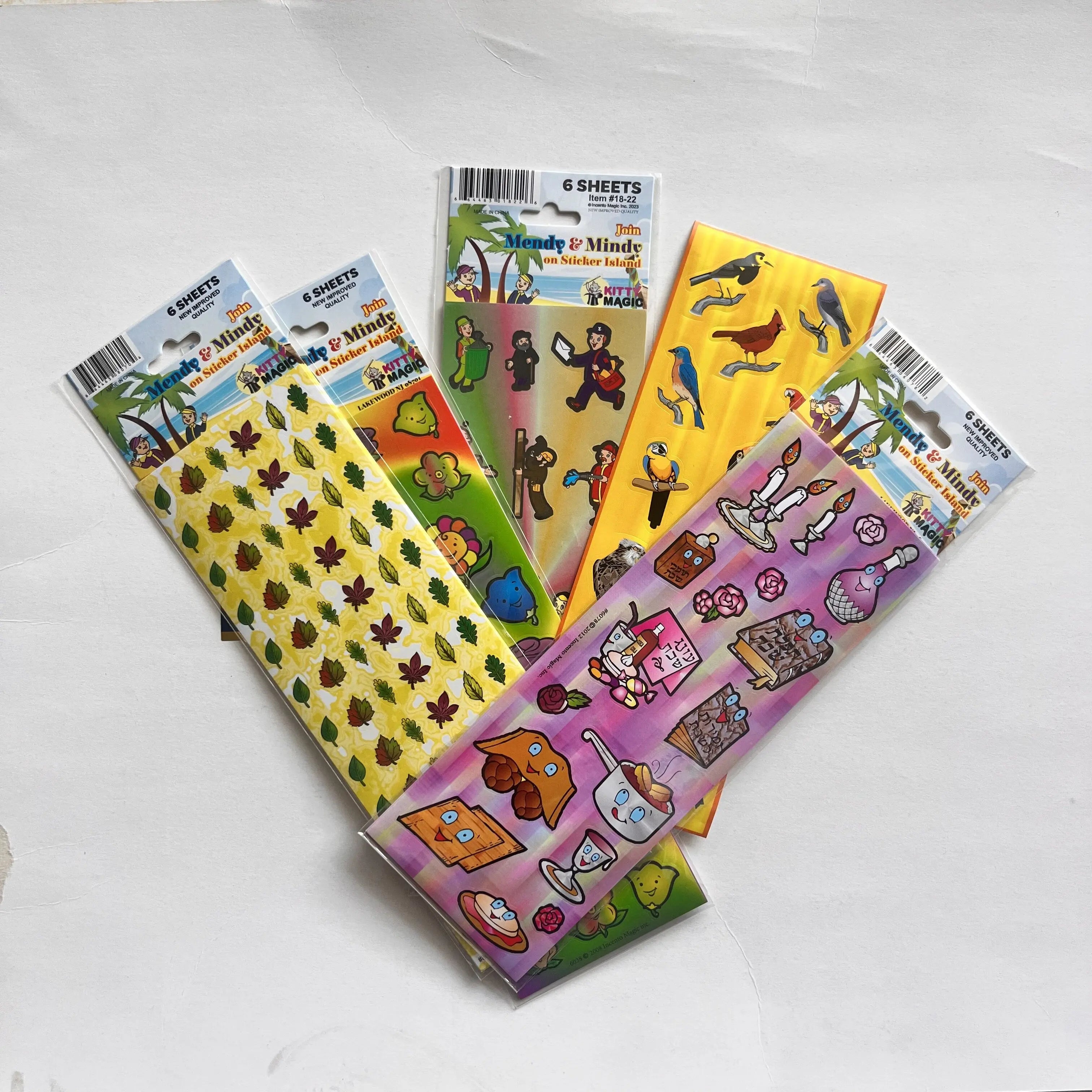 Nailpolishstore Colourful Transparent Film Waterproof  Cartoon Nail Art Stickers