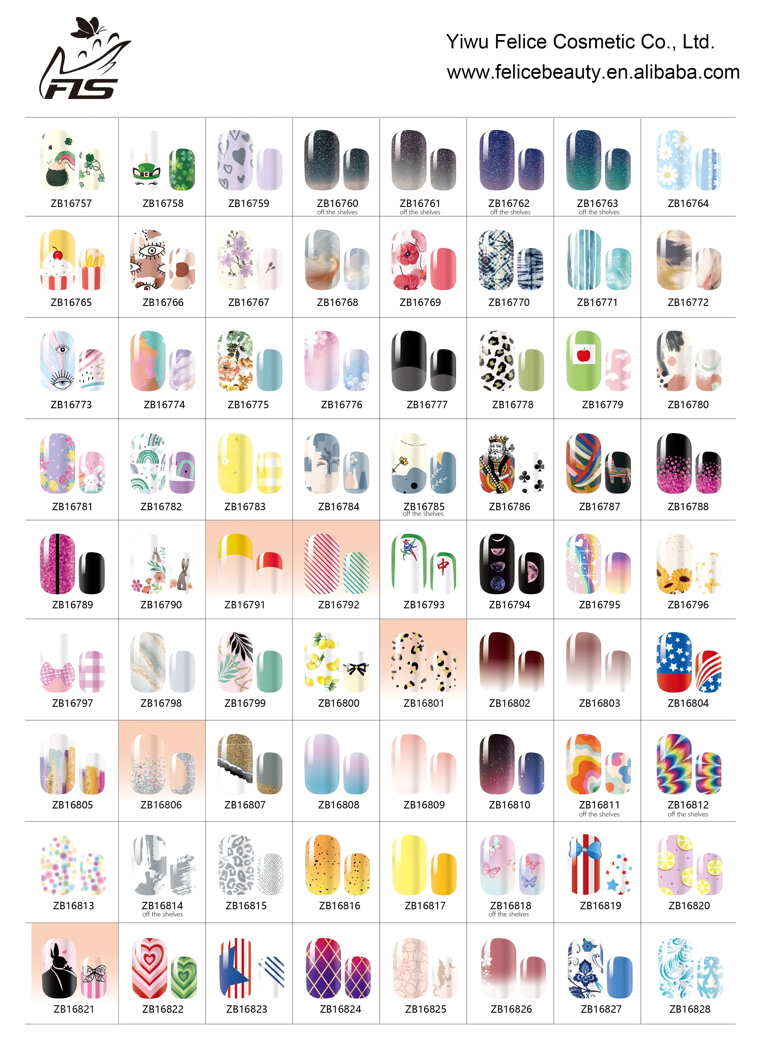 Nailpolishstore Classic Colors French Japanese DIY No Lamp Needed Nail Polish Stickers Rainbow Heart Translucent Glitter Design Nail Wraps