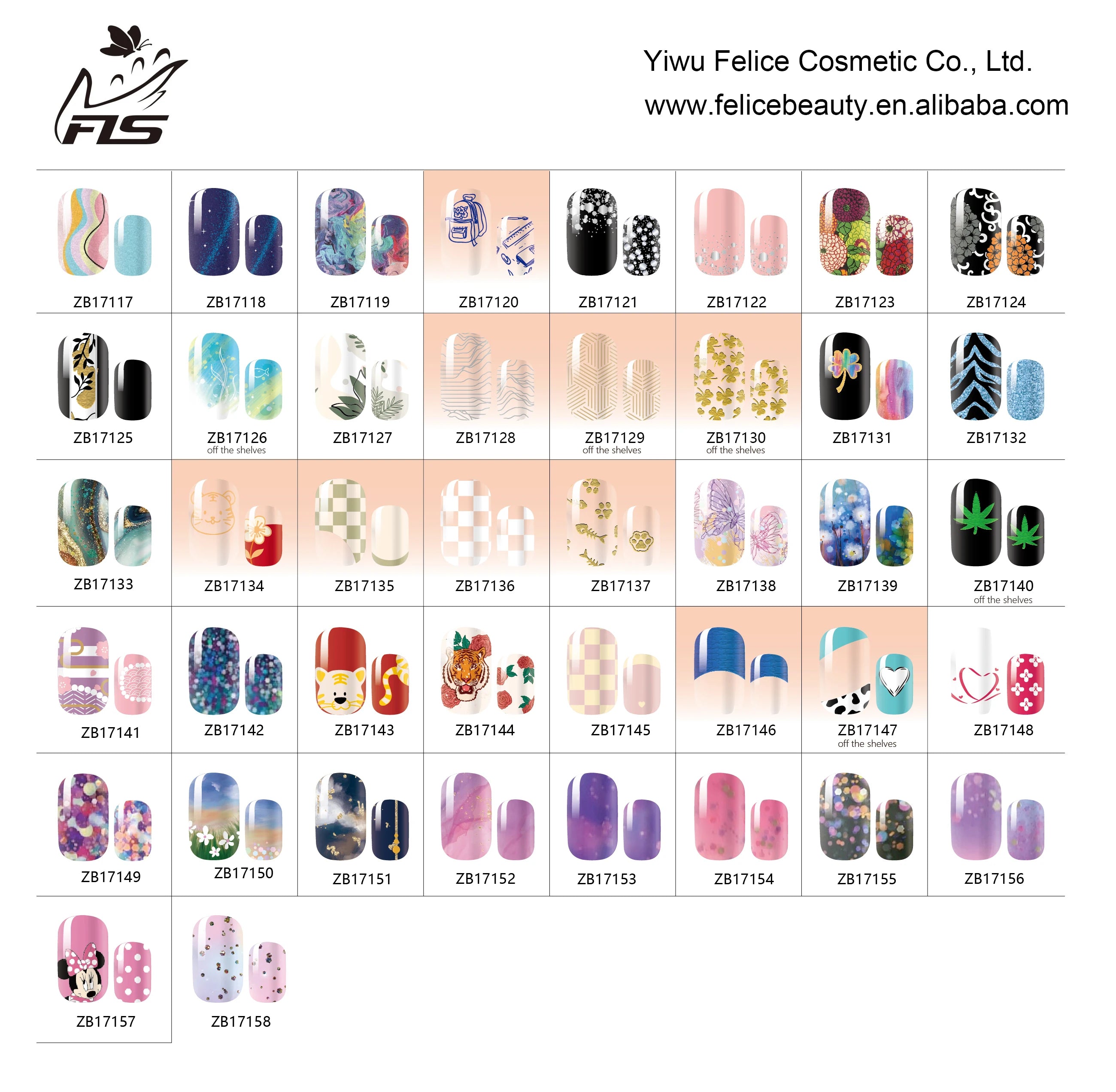 Nailpolishstore Classic Colors French Japanese DIY No Lamp Needed Nail Polish Stickers Rainbow Heart Translucent Glitter Design Nail Wraps