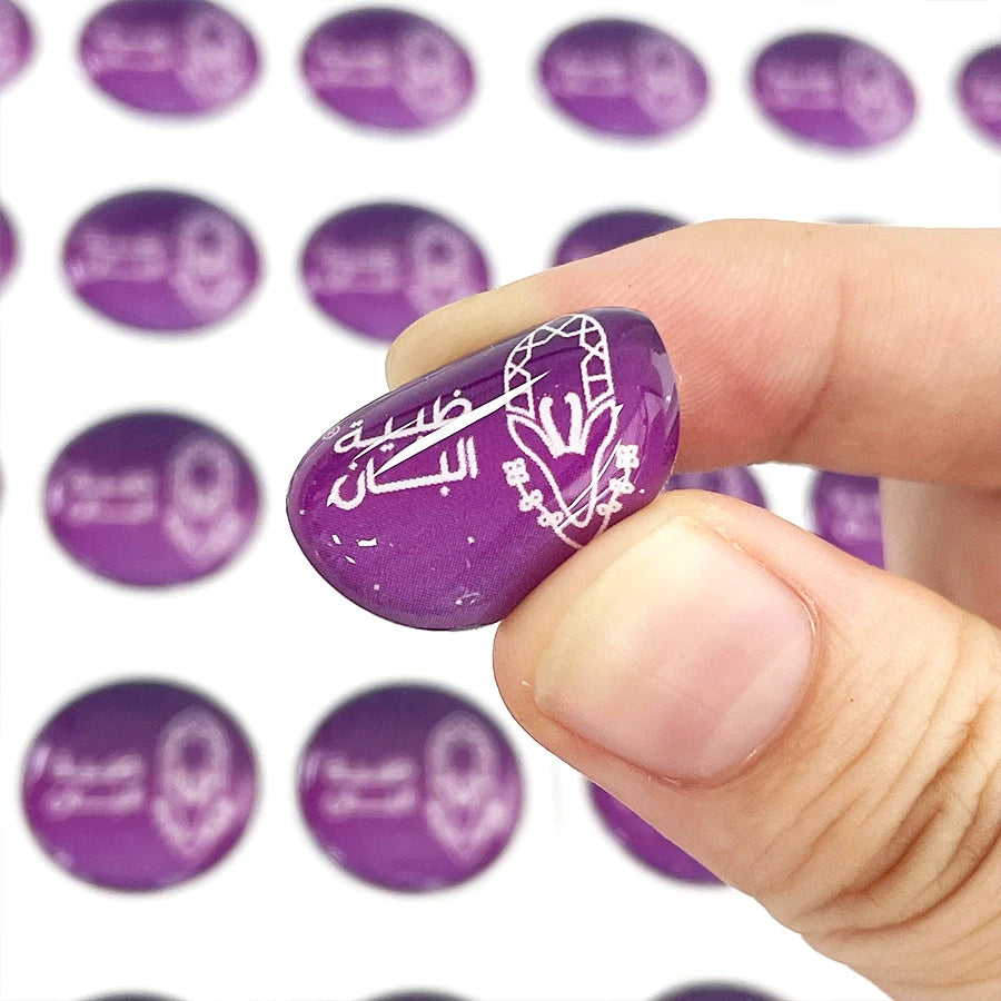 Customized Printed High Quality Gel Dome Epoxy 3D Logo Stickers