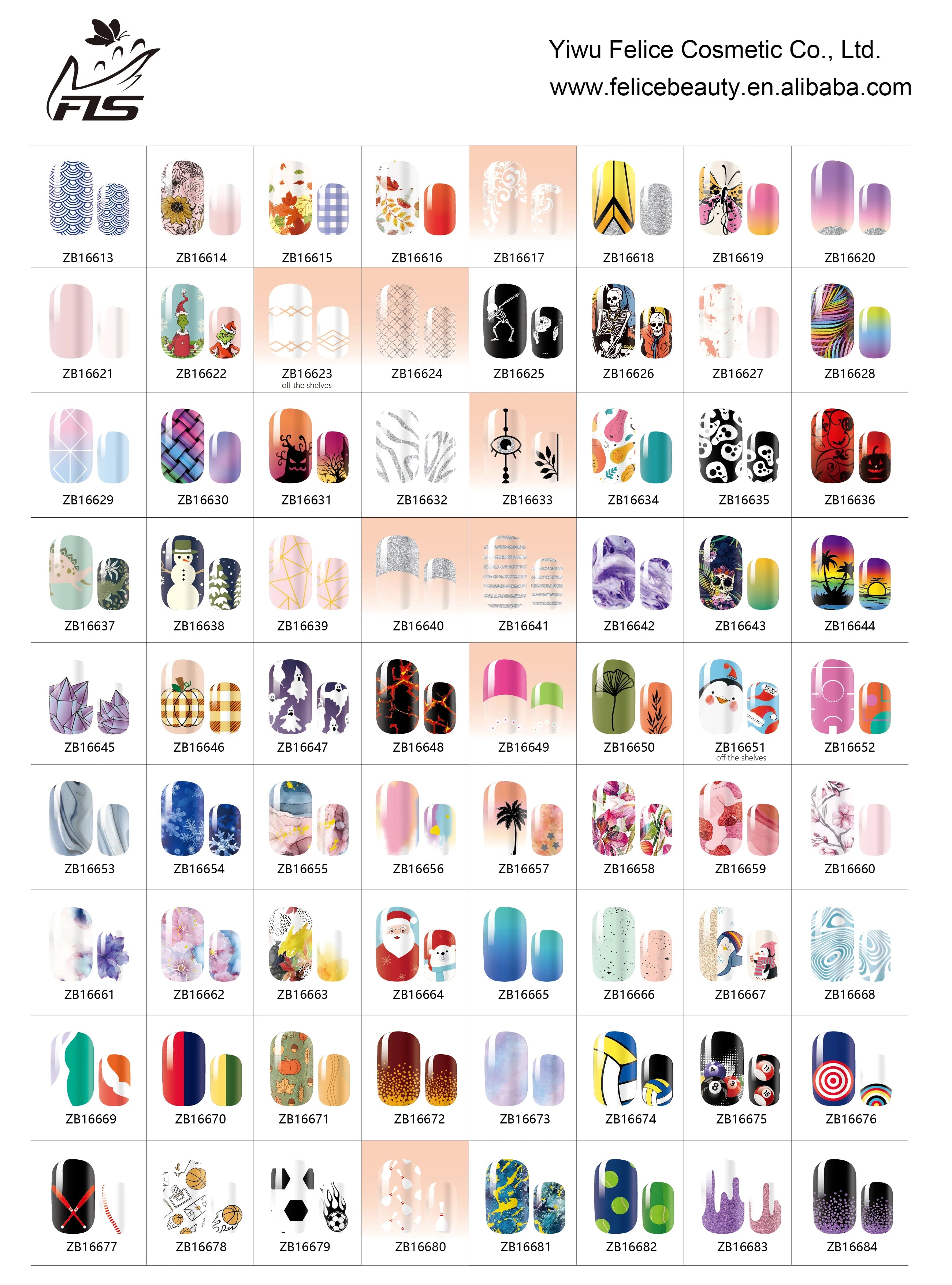 Nailpolishstore Classic Colors French Japanese DIY No Lamp Needed Nail Polish Stickers Rainbow Heart Translucent Glitter Design Nail Wraps