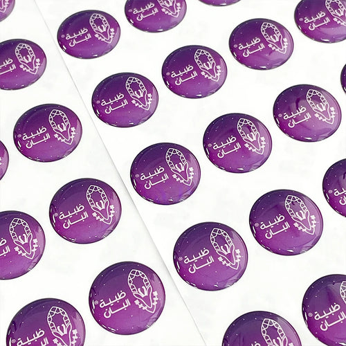 Customized Printed High Quality Gel Dome Epoxy 3D Logo Stickers