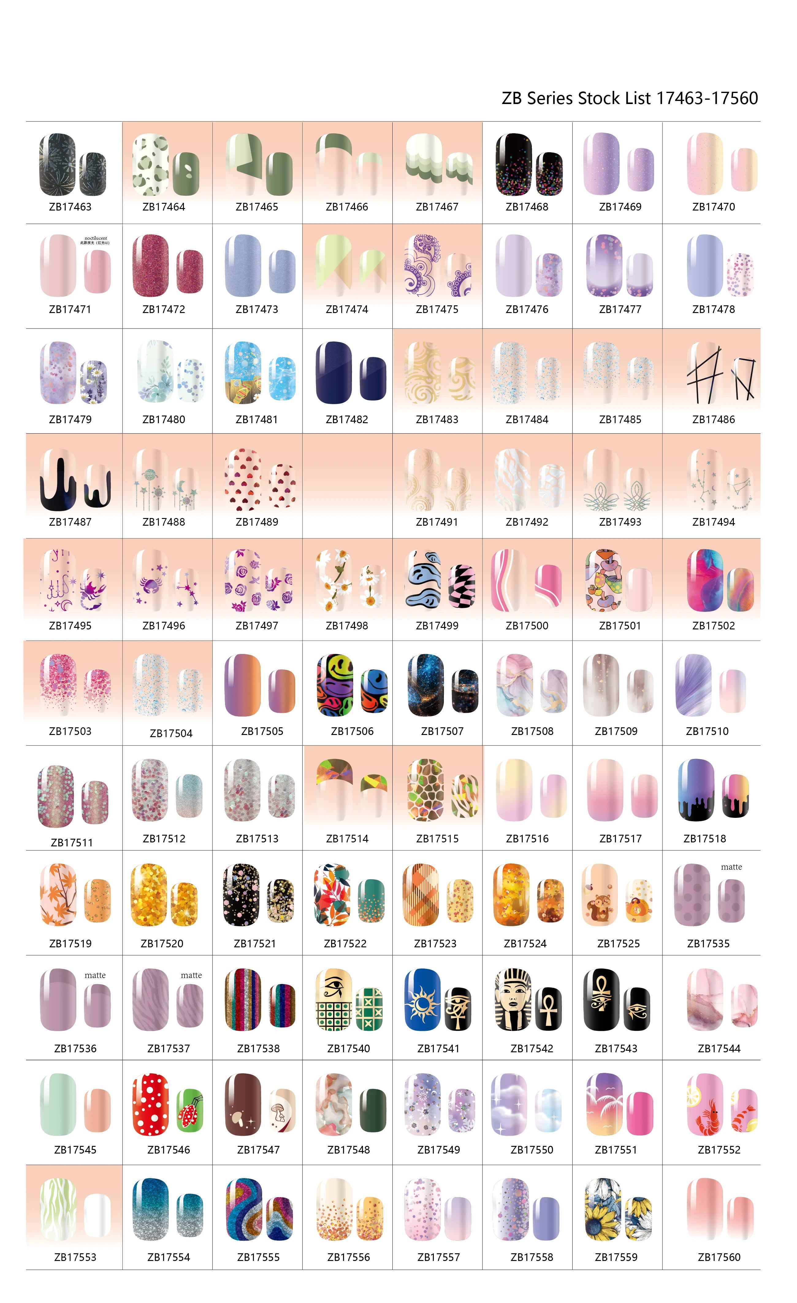 Nailpolishstore Classic Colors French Japanese DIY No Lamp Needed Nail Polish Stickers Rainbow Heart Translucent Glitter Design Nail Wraps