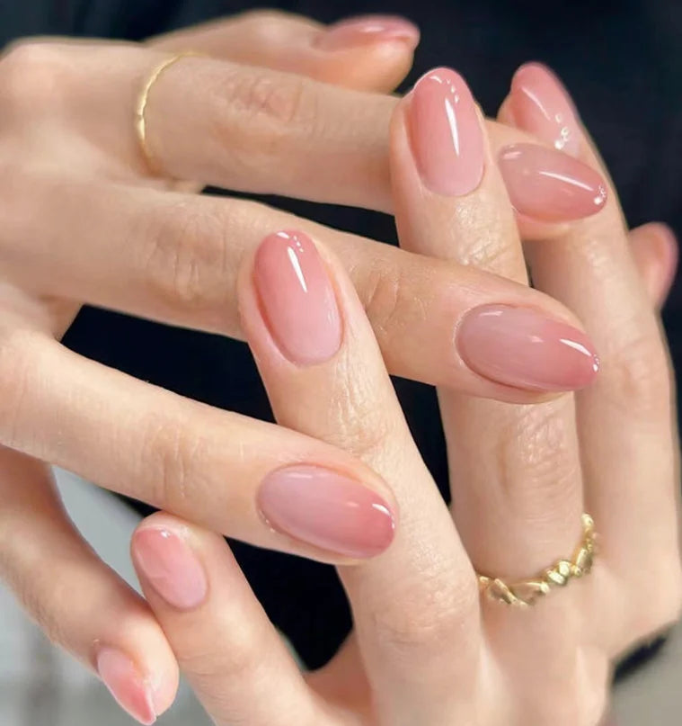 Nailpolishstore Salon Quality Easy Application and Removal Pink Ombre UV Lamp Semi Cured Gel Polish Nail Strips Gel Nail Stickers Gel Nail Wraps