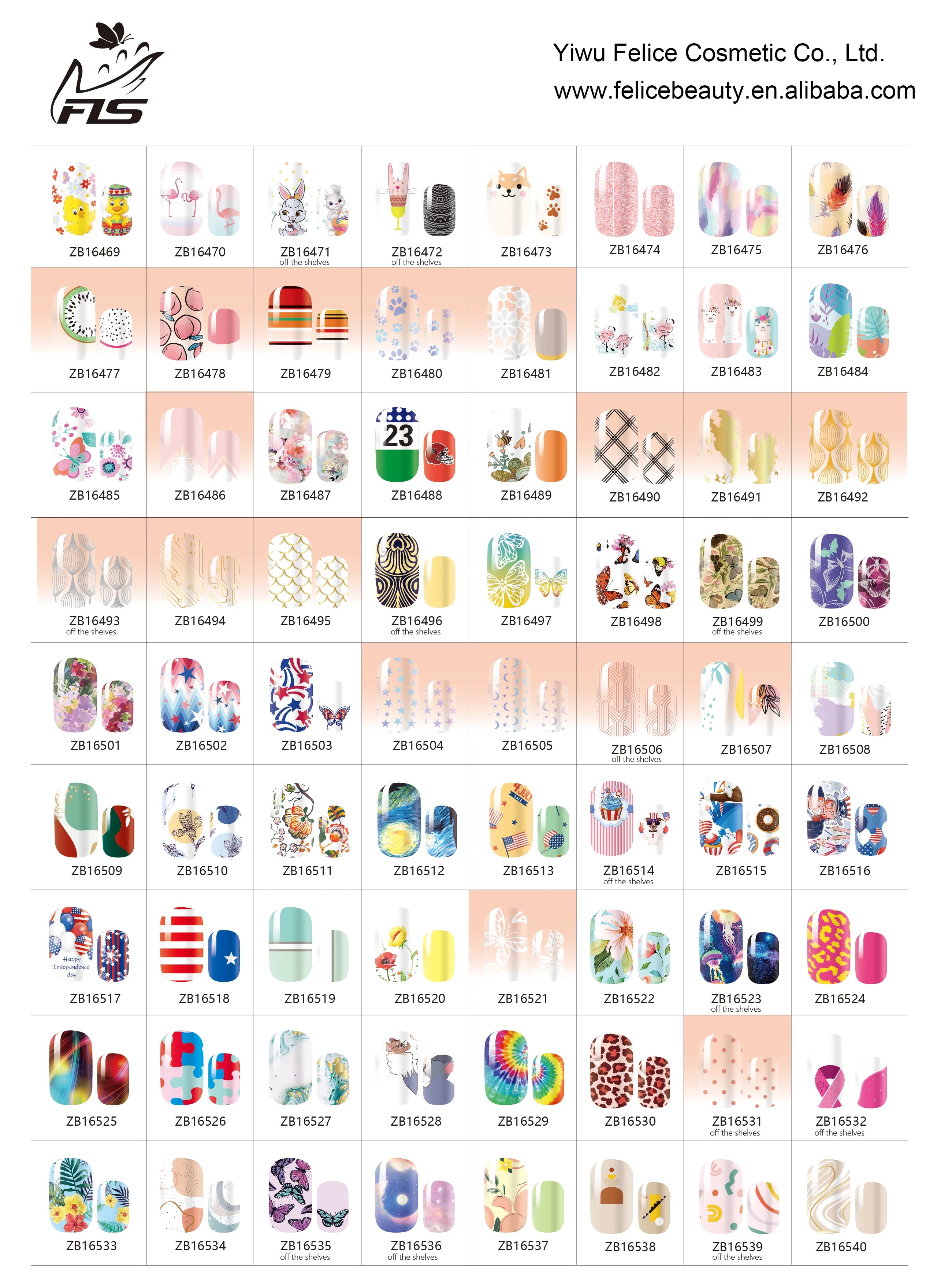 Nailpolishstore Classic Colors French Japanese DIY No Lamp Needed Nail Polish Stickers Rainbow Heart Translucent Glitter Design Nail Wraps