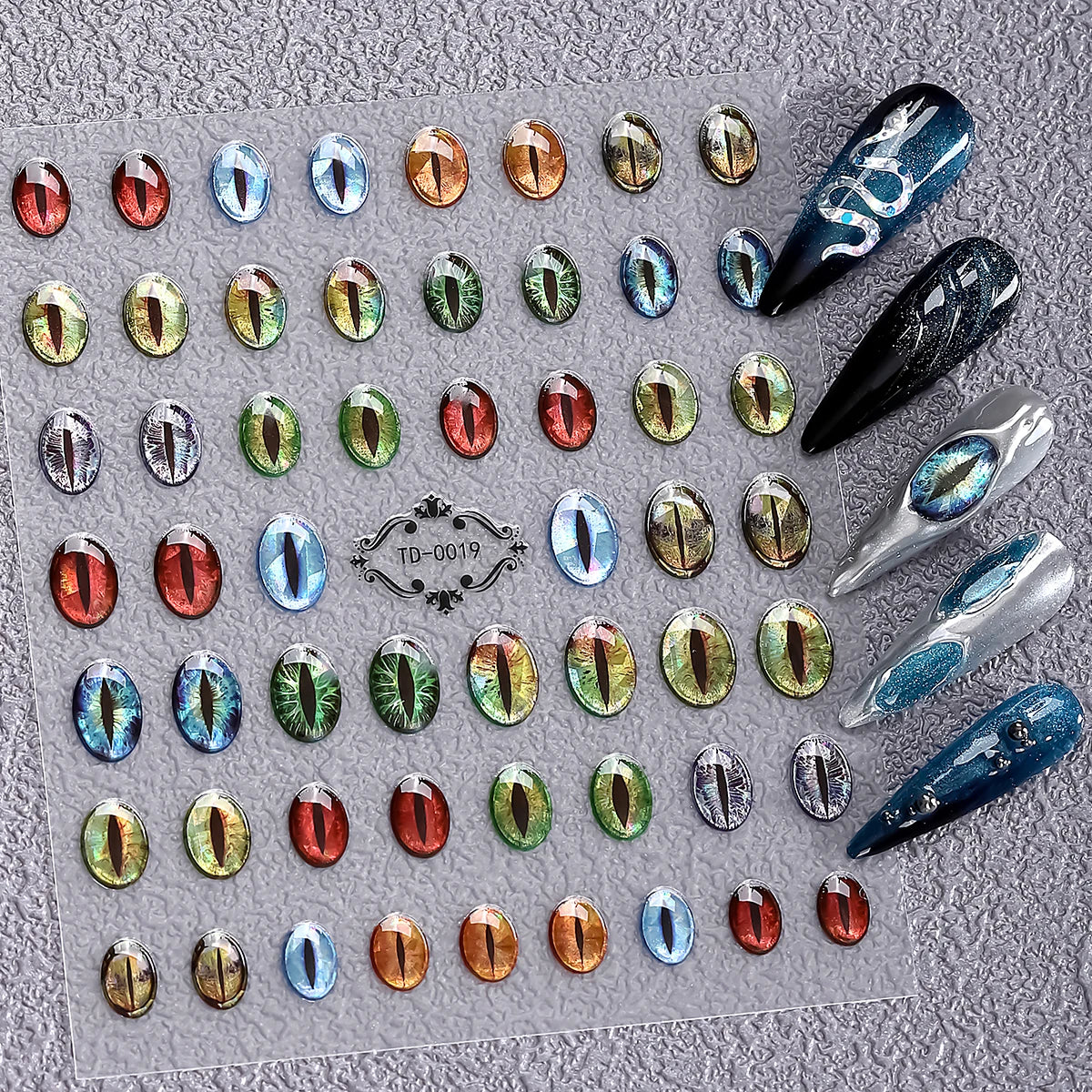 Gothic 5D Rose Decal Soft Glue Embossed Nail Art Sticker Decals 2025 Dark Style DIY Goth Nail Stickers Nail Wraps in Heart Shape