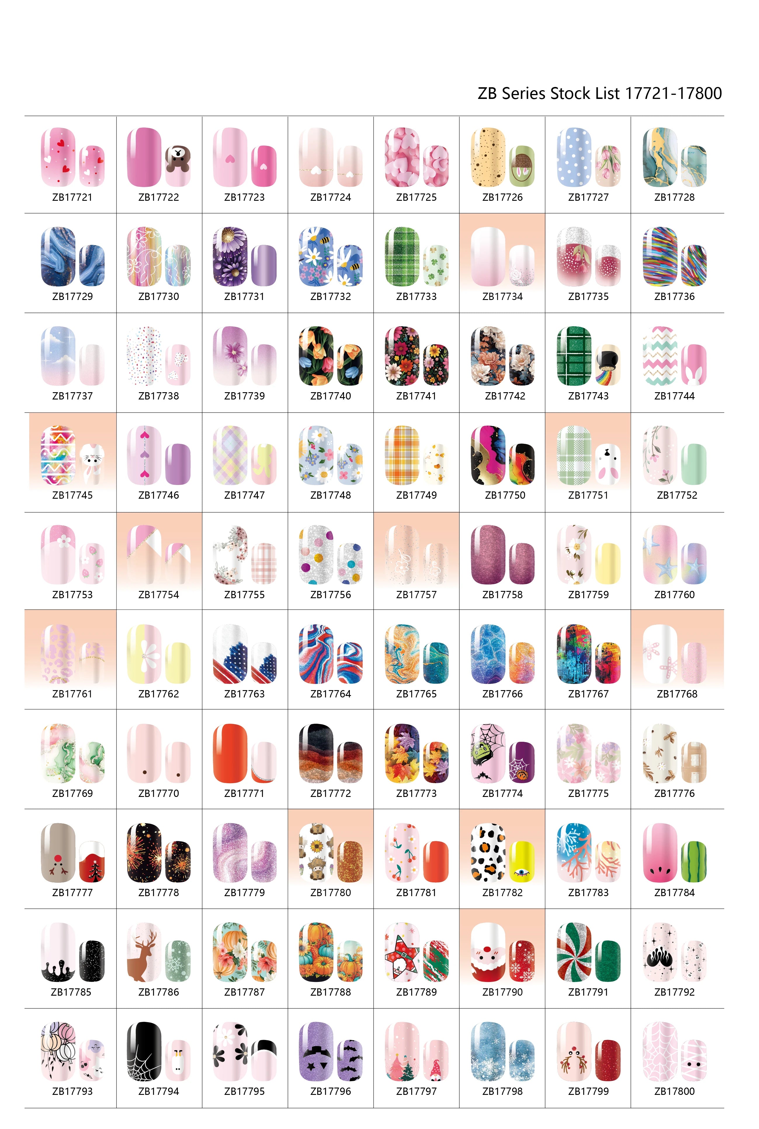 Nailpolishstore Classic Colors French Japanese DIY No Lamp Needed Nail Polish Stickers Rainbow Heart Translucent Glitter Design Nail Wraps