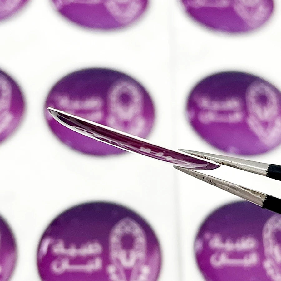 Customized Printed High Quality Gel Dome Epoxy 3D Logo Stickers